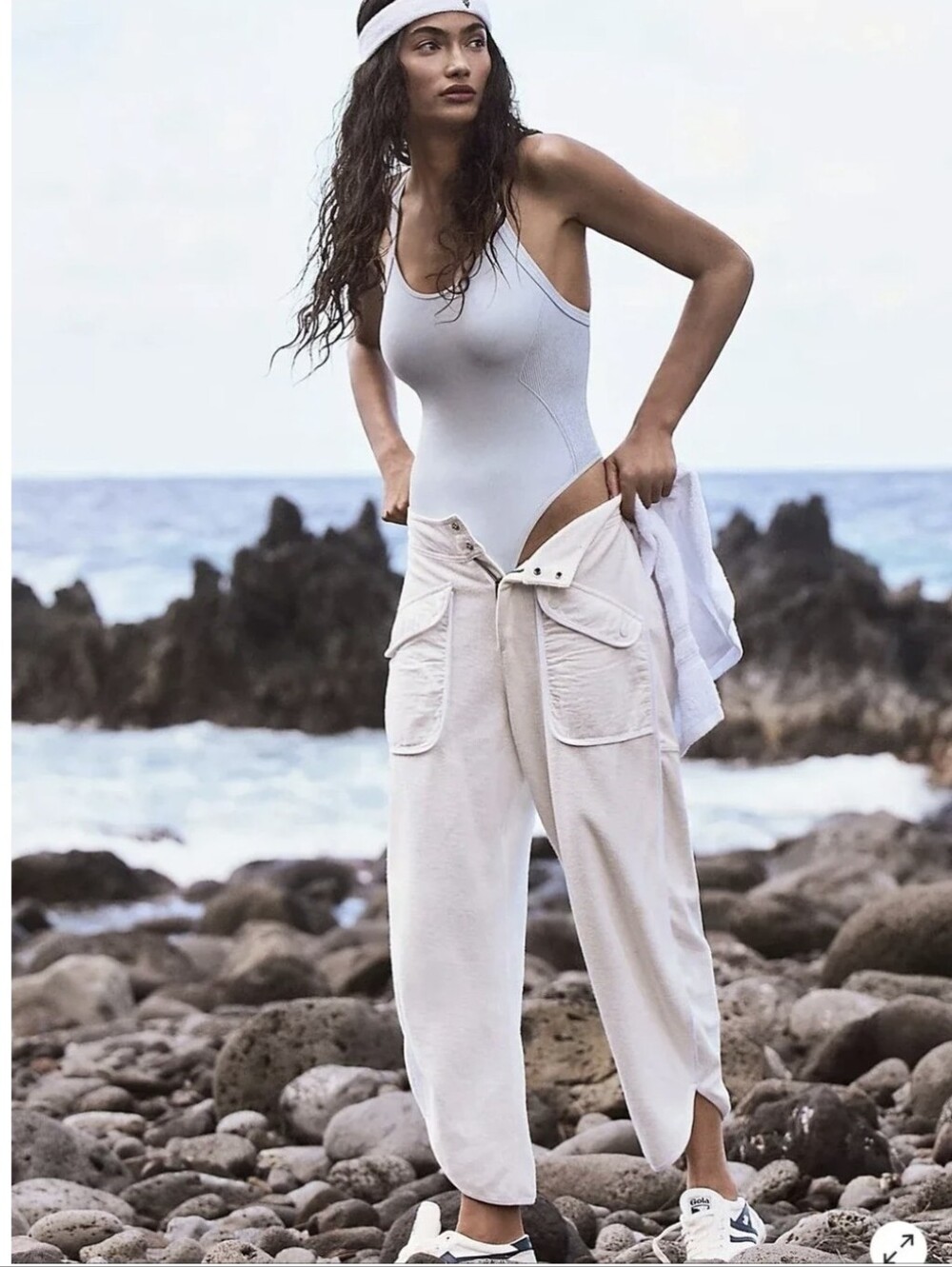 FREE PEOPLE Women's FP Movement Timko Pants Size M In White NWT